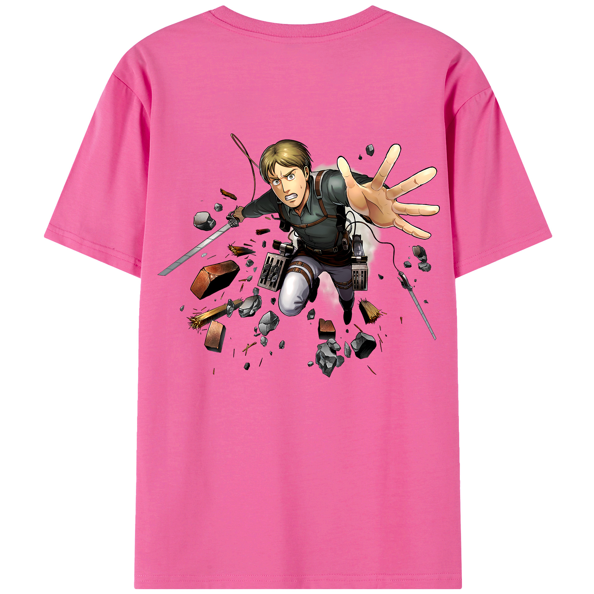 （画像用） 進撃の巨人 Attack on Titan レディース半袖Tシャツ(バックプリント)